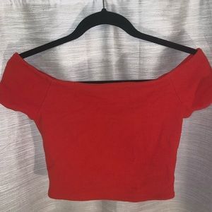 Alice + Olivia orange crop